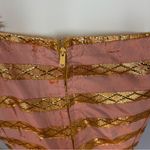 Vintage Handmade Dress Gold Fringe Ribbon Pink New Years Eve Christmas Holiday Size XXS Photo 10