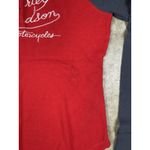Harley Davidson Women’s Raglan‎ Henley Shirt Size Medium Red Gray Long Sleeve Photo 3