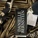 Danielle Bernstein  Black and Gold Zodiac Print Blouse Photo 4