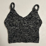 Pins and Needles Black White Knit Crop Top Sweater Tank Size Small Photo 0