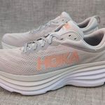 Hoka ONE ONE Bondi 8 Harbor Mist Rose Gold Grey Womens Run Comfort Sneaker 12B Photo 2