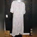 Amazon Essentials Dotted Midi Dress with Tie Waist White Size XL Photo 1