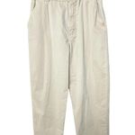 Mother The Yoyo Ruffle Greaser Ankle Tan Khaki Pants Paper Bag Waist Size 34 Photo 2