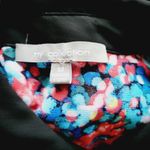 Ny Collection  Multicolored Floral Sheer Embellished Button Down Size Medium Photo 5