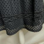 Jodi Kristopher  Black Halter Top Eyelet Lace Dress Size 3 Jr. NWT Photo 5