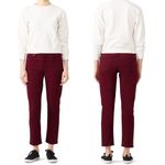 Citizens of Humanity Jeans 25 Elsa Mid Rise Slim Crop Carmine Red Photo 1