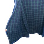 NorthStyle Denim Chore Coat Barn Jacket Green plaid flannel lining Hooded Fall Blue Size L Photo 5