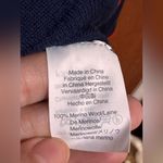 J.Crew  Tipped Merino Wool Cardigan in Navy Cerise Buttoned Size M Photo 3