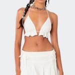 Edikted  Keoni Ruffle Triangle Bra Top Photo 0
