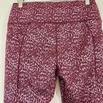 All In Motion Women's Athletic Legging Maroon Print Size Small EUC Photo 5
