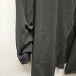 T Tahari  Open Front Black Blazer Large Rouched Sleeves Collarless Workwear EUC Photo 5