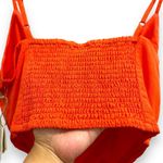 Midnight sky NWT Orange Bustier Corset Crop-top Large Photo 4