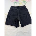 Wild Fable Women's Black Denim High Rise Frayed Hem Bermuda Jean Shorts 0 Photo 1