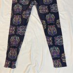 LuLaRoe 3/$15 LULA ROE Black Multicolor Boho Bear Leggings, TC Photo 4