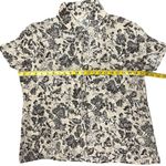 Mystree  Floral Print Button Down Short Sleeve Blouse 
Size Large Photo 2