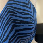 PINK - Victoria's Secret PINK T Shirt Bra Blue Zebra Print Photo 4