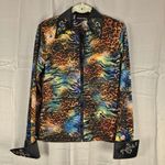 Hobby Horse Limited Edition Western Embellished Animal Print Full Zip Top Medium Photo 1