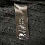 ASOS Curve Ribbed Knit Cut Out Long Sleeve Midi Sweater Dress in Black Size 20 Photo 3