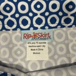 RipSkirt Hawaii Wrap Skirt Womens Medium White Blue Length 2 Beach Adjustable Photo 1