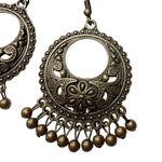 Paparazzi  Filigree Circle Dangle Thrifty Traveler Earrings Brass Bohemian New Photo 3