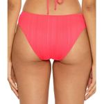 Becca  Ribbed Hipster Bikini Bottom Hot Pink XS Photo 1