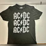 AC/DC  Black Graphic Glitter‎ T-shirt Rock Band Groupie Cotton Music Size Small Photo 3