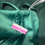 Lulus Best Part Of Me Satin Bustier Evening Dress Dark Green Women's Size Small Photo 8