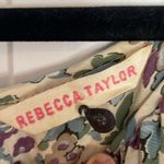 Rebecca Taylor 100% silk floral ruffle top tie waist dress Photo 5