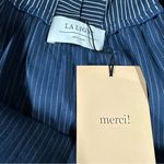 La Ligne Boheme Lace Up Pinstripe Midi Dress Size XS Photo 6