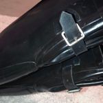 Shoes8teen Rubber Black Buckle Rain Boots Size 6 Photo 5