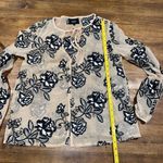 Goldie NWOT  Sheer Floral Metallic Blouse Photo 6