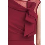 JS Collections NWT JS Collection Kirsten Neckline Bow Gown in Deep Red Photo 14