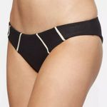 NWT Tavik Alea Black Glossy Pique Moderate Coverage Bikini Bottom Photo 7