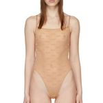SKIMS NTW Beige Sienna After Hours Bodysuit Photo 3