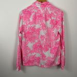 Lilly Pulitzer Tulia Performance Pink White Quarter Zip Jacket XS Photo 2