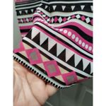 Fashion Tadka Size Medium Made in India Pink Black Geo Bathing SwimSuit Cover Up Photo 4