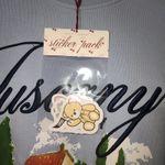 Tuscany Italy women's size Large blue sweatshirt Photo 2