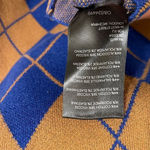 Urban Outfitters  Blue Tan High Neck Argyle Mini Sweater Dress, Small NWT Photo 6