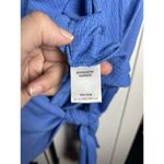 One World  Women’s Boho Open Front W/Tie Crochet Lace Back Cardigan Bat Wing Sz M Photo 6