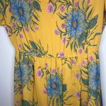 Madewell  Sweetgrass Ruffle Sleeve Painted Blooms Yellow Floral Dress Photo 6