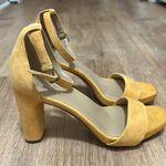 Naturalizer | Women's Joy Suede Heeled Sandals, Marigold Yellow Photo 5