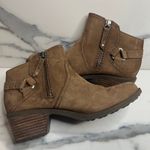 Teva Women's Brown Leather Foxy Ankle Boot Sz 7 Western Boho Festival Side Zip Photo 4