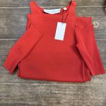 Equipment  -‎ Cold-Shoulders Knitted Midi Dress - Women - Nylon/Viscose Red Anouk Photo 4