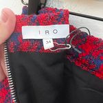 IRO NWT - Quisera Frayed Hem Metallic Houndstooth Mini Tweed Skirt Photo 6