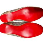 Beige Crystal Embellished Mesh Follis Strass Ballerina Flats Red Size 7.5 Photo 10