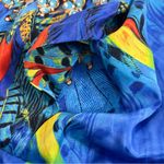 La Moda True Colors Resort Maxi T Back Kaftan Dress With Pockets Blue Size XL Photo 7