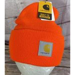 Carhartt Knit Cuffed Beanie Women/Mens One Size Orange A18 Outdoor New With Tags Photo 4