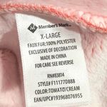 Members Mark Pink Plush Cozy Faux Fur Pullover Hoodie Shirt Top XL NEW NWT Photo 2