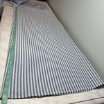 NWOT Women's Pleated Front Wide Leg Pants L Blue White Stripe 100% Cotton Size L Photo 6