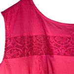 Isaac Mizrahi coral 100% cotton crochet lace fit and flare sleeveless dress 3X Photo 2